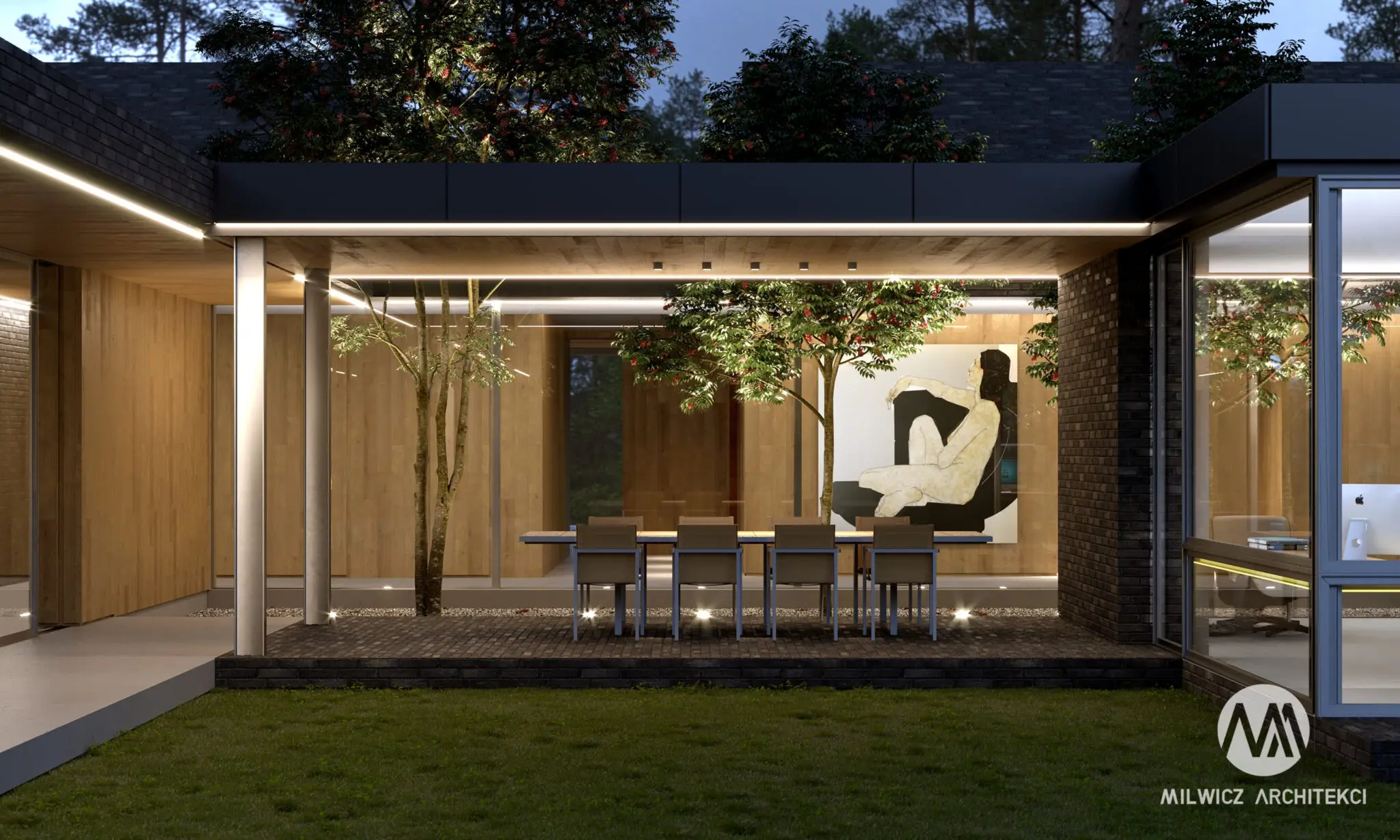 Milwicz architekci - projekty indywidualne -Into the wild - stolik