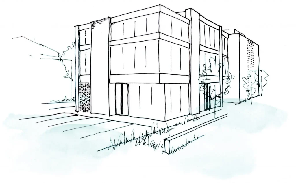 Milwicz architekci - projekty indywidualne - Poznań - wizualizacja rysunek