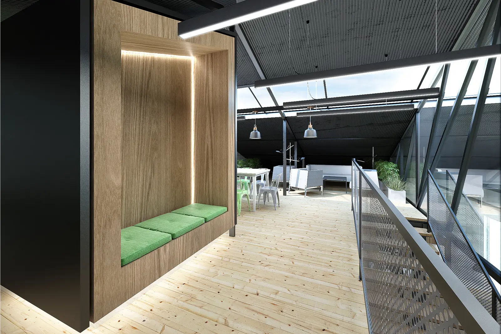 Milwicz architekci - projekty indywidualne -Słupca - biuro część rekreacyjna 2