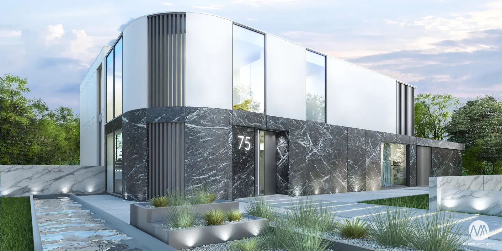 Milwicz architekci - projekty indywidualne - Warka k Warszawy - przód
