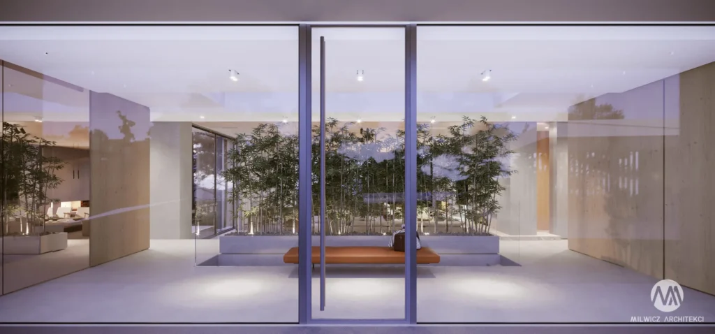 Milwicz Architekci - projekty indywidualne - dom na wzgórzu - wnętrza -