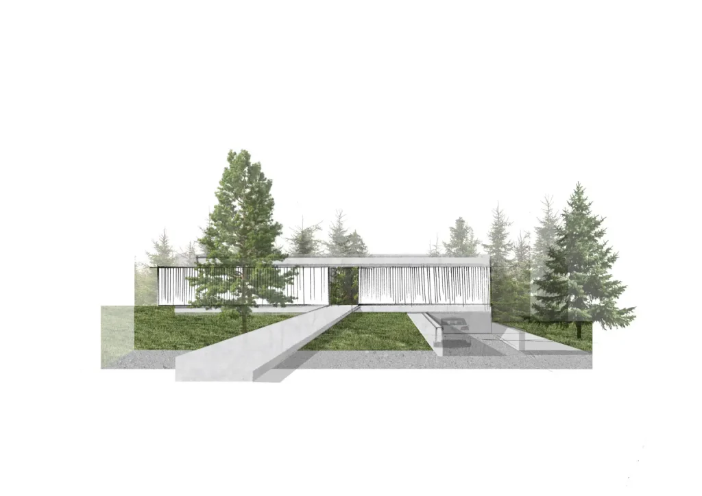 Milwicz Architekci - projekty indywidualne - Forest House - wizualizacja