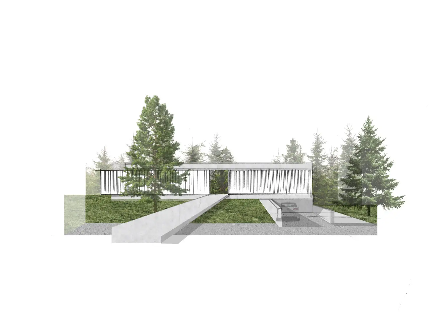Milwicz Architekci - projekty indywidualne - Forest House - wizualizacja