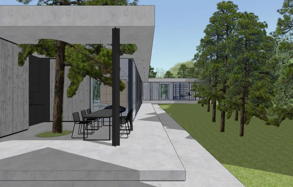Milwicz Architekci - projekty indywidualne - Forest House - wizualizacja 2