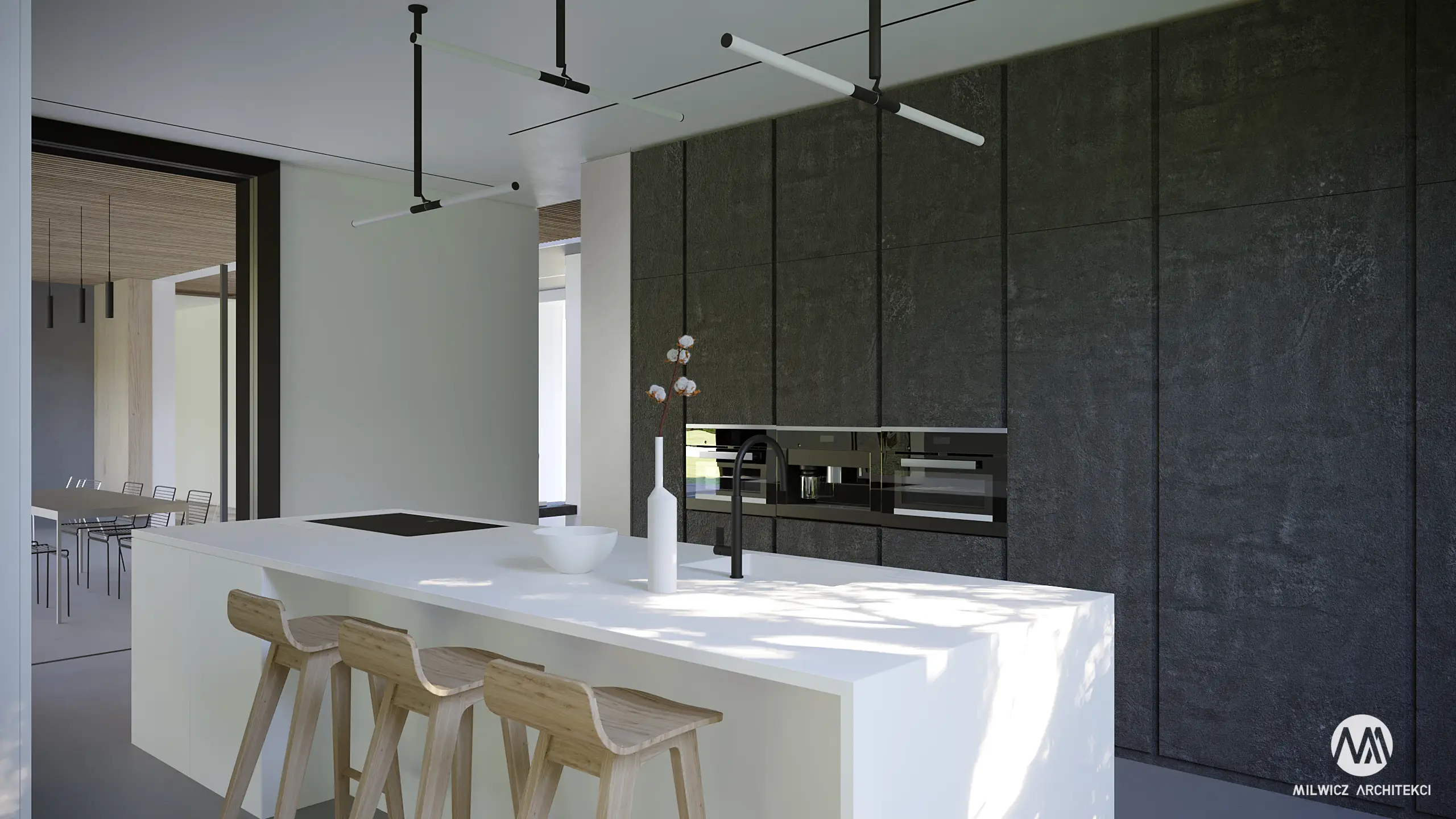 Milwicz Architekci - projekty indywidualne - Mielno - wnętrze kuchnia