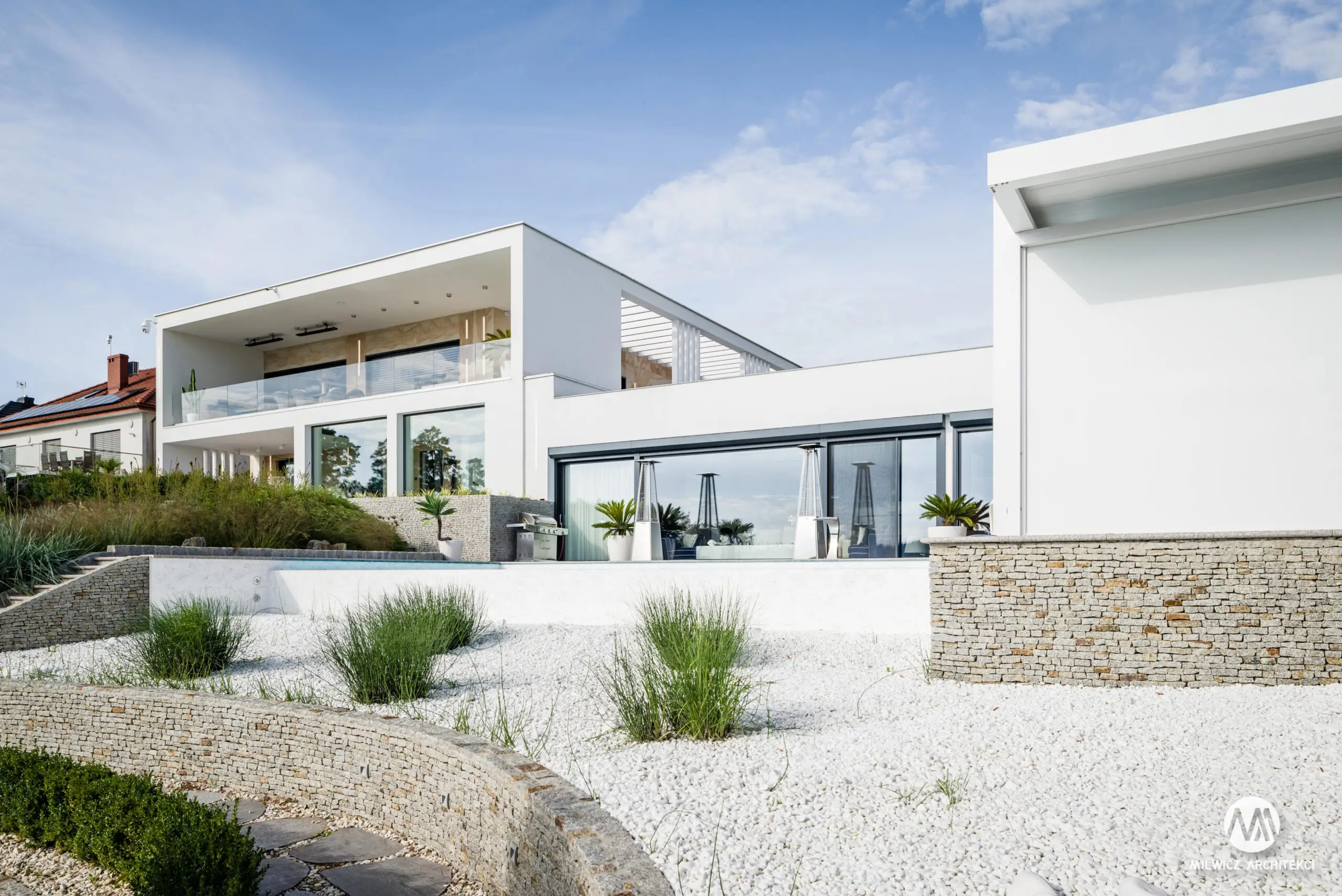 Milwicz architekci - projekty indywidualne - rajski ogród - bok domu