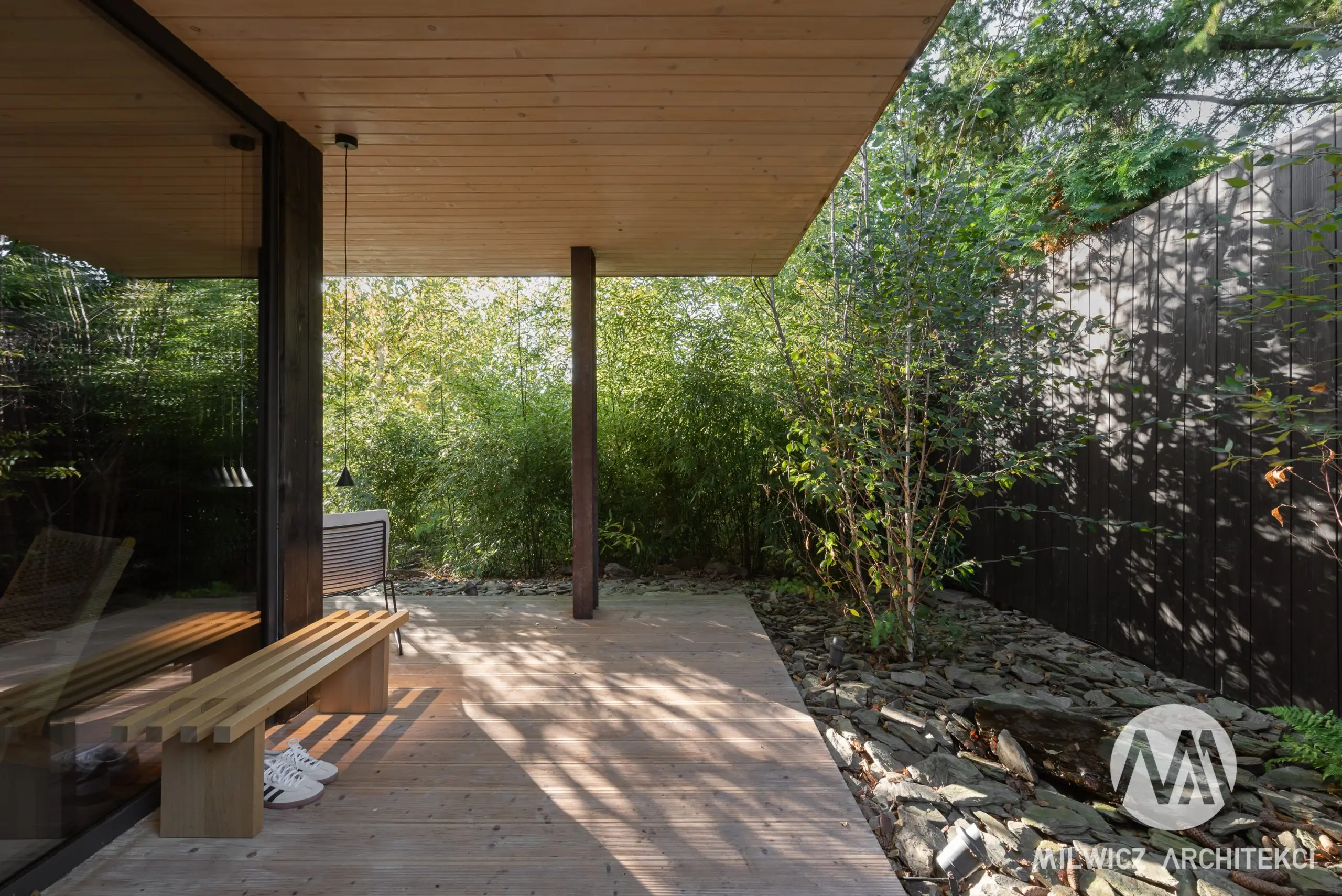 Milwicz architekci - projekty indywidualne - sauna - na zewnątrz