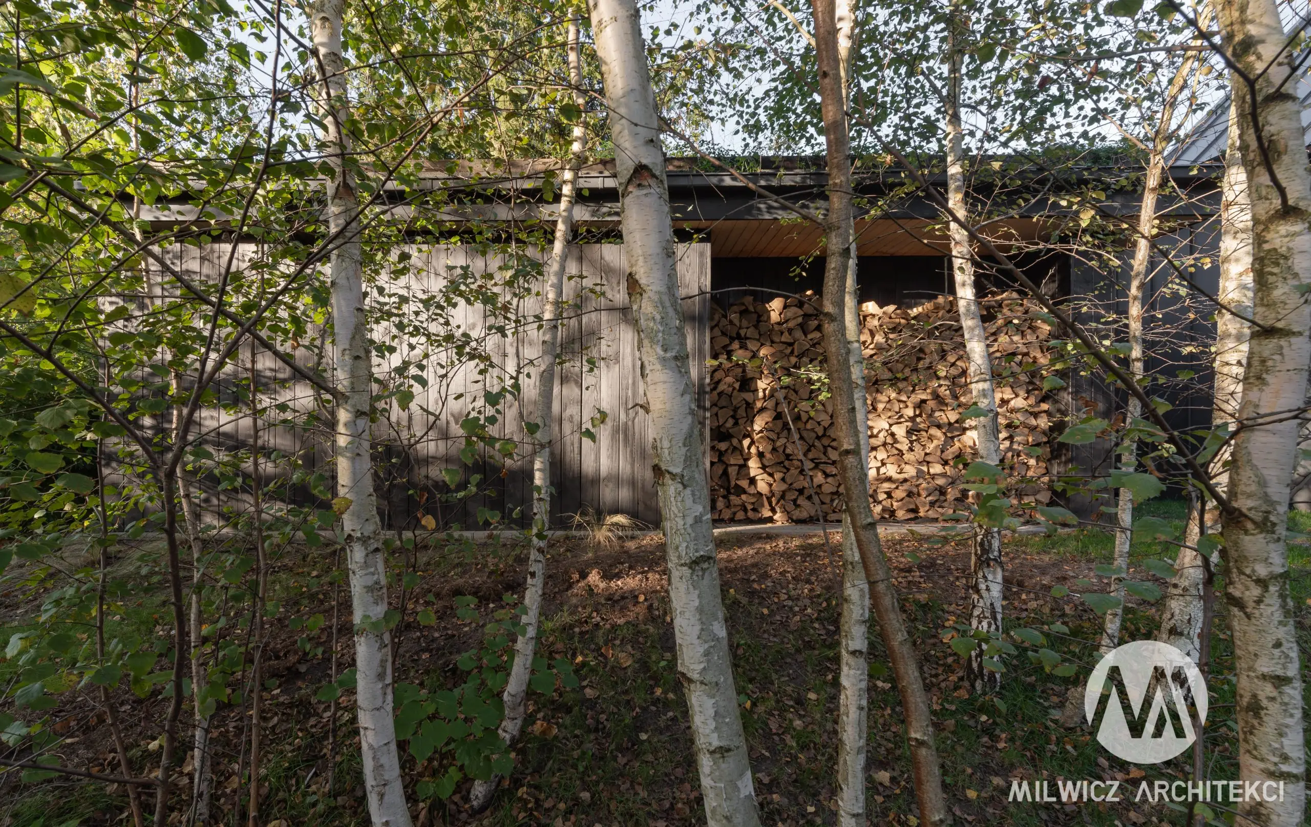 Milwicz architekci - projekty indywidualne - sauna - widok z oddali