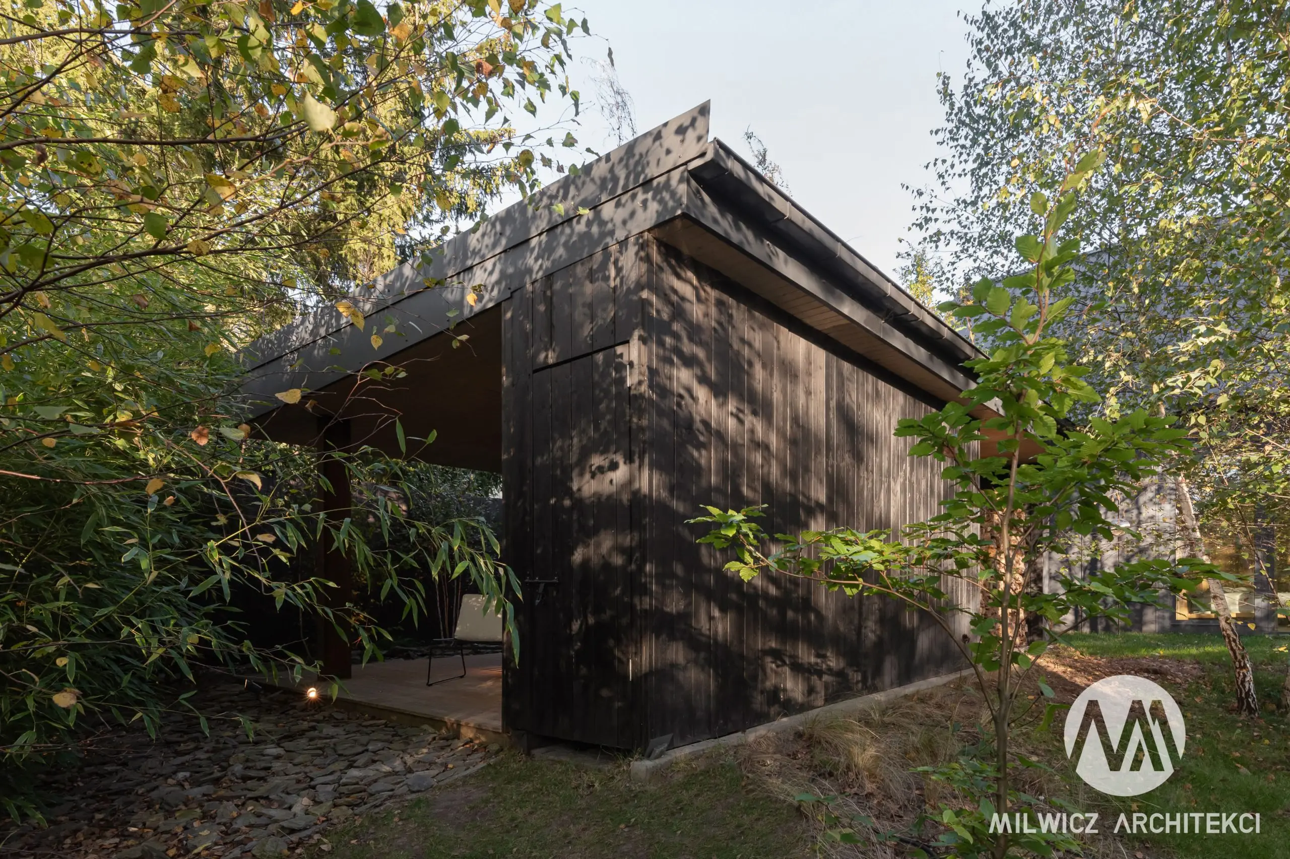Milwicz architekci - projekty indywidualne - sauna - wygląd z zewnątrz