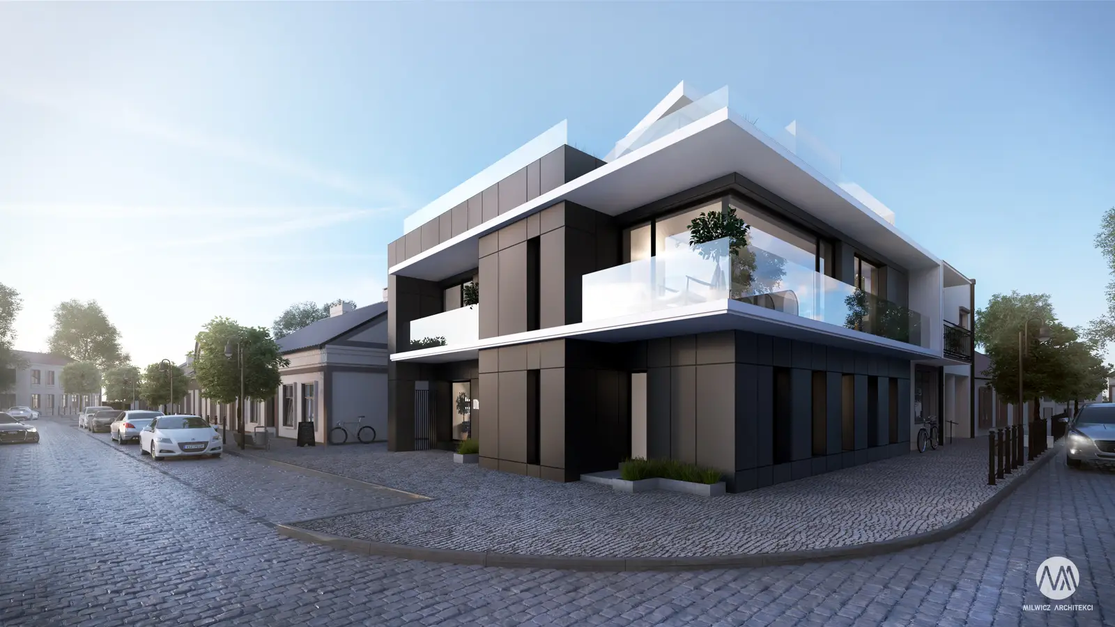 Milwicz architekci - projekty indywidualne - ślesin - budynek z zewnątrz