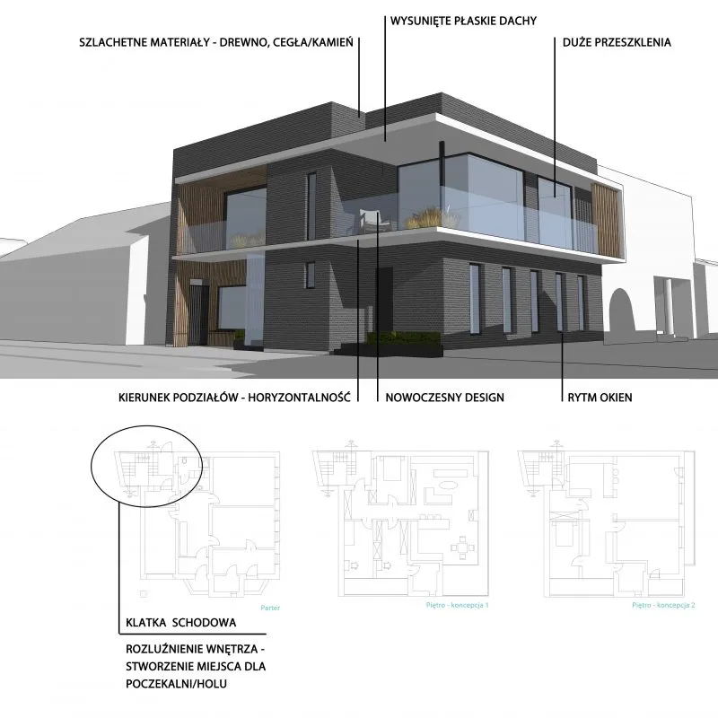 Milwicz architekci - projekty indywidualne - ślesin - proces projektowy - etap 3