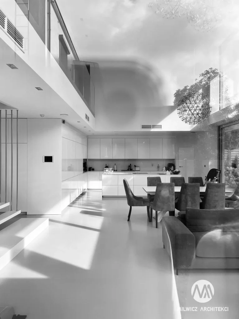 Milwicz architekci - projekty indywidualne - warszawa miejska willa - realizacja - parter