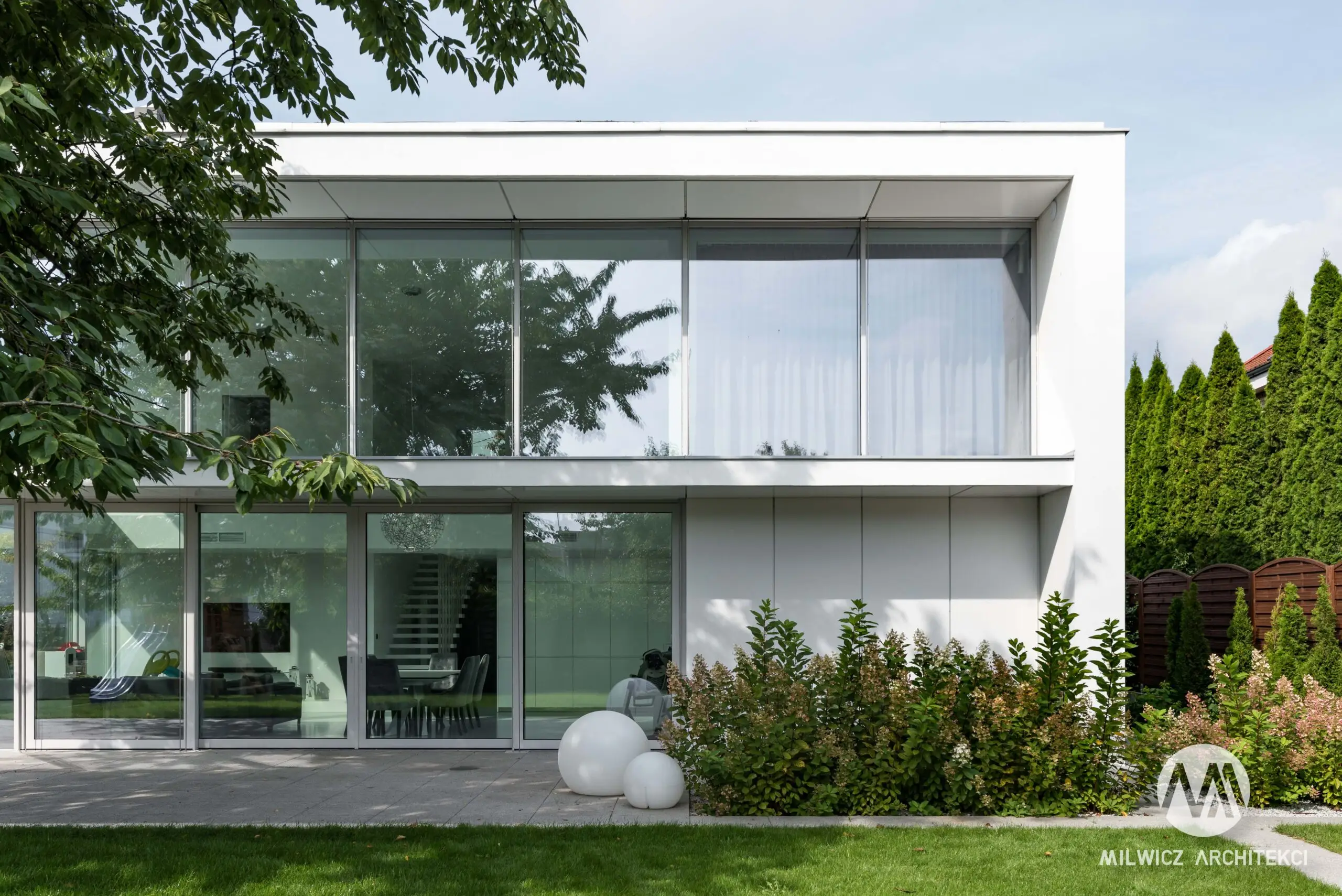 Milwicz architekci - projekty indywidualne - warszawa miejska willa - zewnątrz