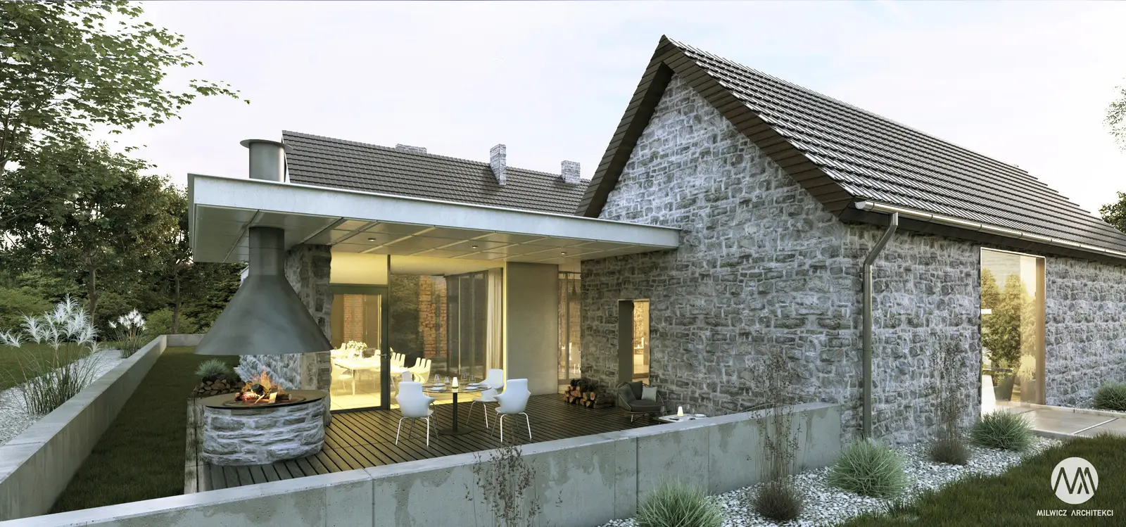 Milwicz architekci - projekty indywidualne - wierzbiczany - zewnątrz