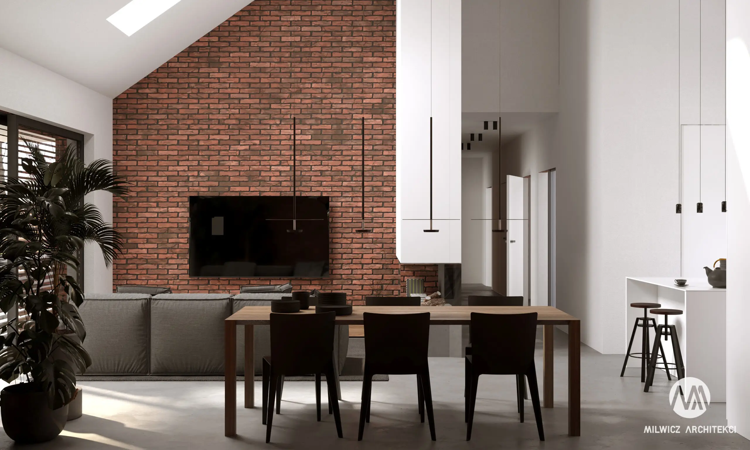 Milwicz architekci - projekt domu D114 - jadalnia