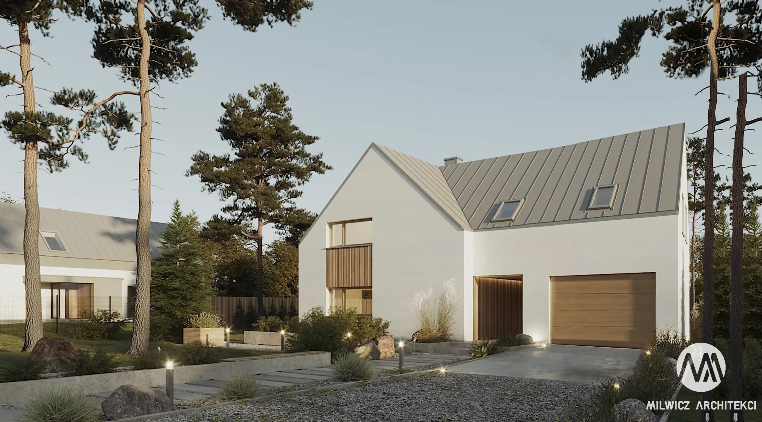 Milwicz architekci - projekt domu D152 170 - zewnątrz