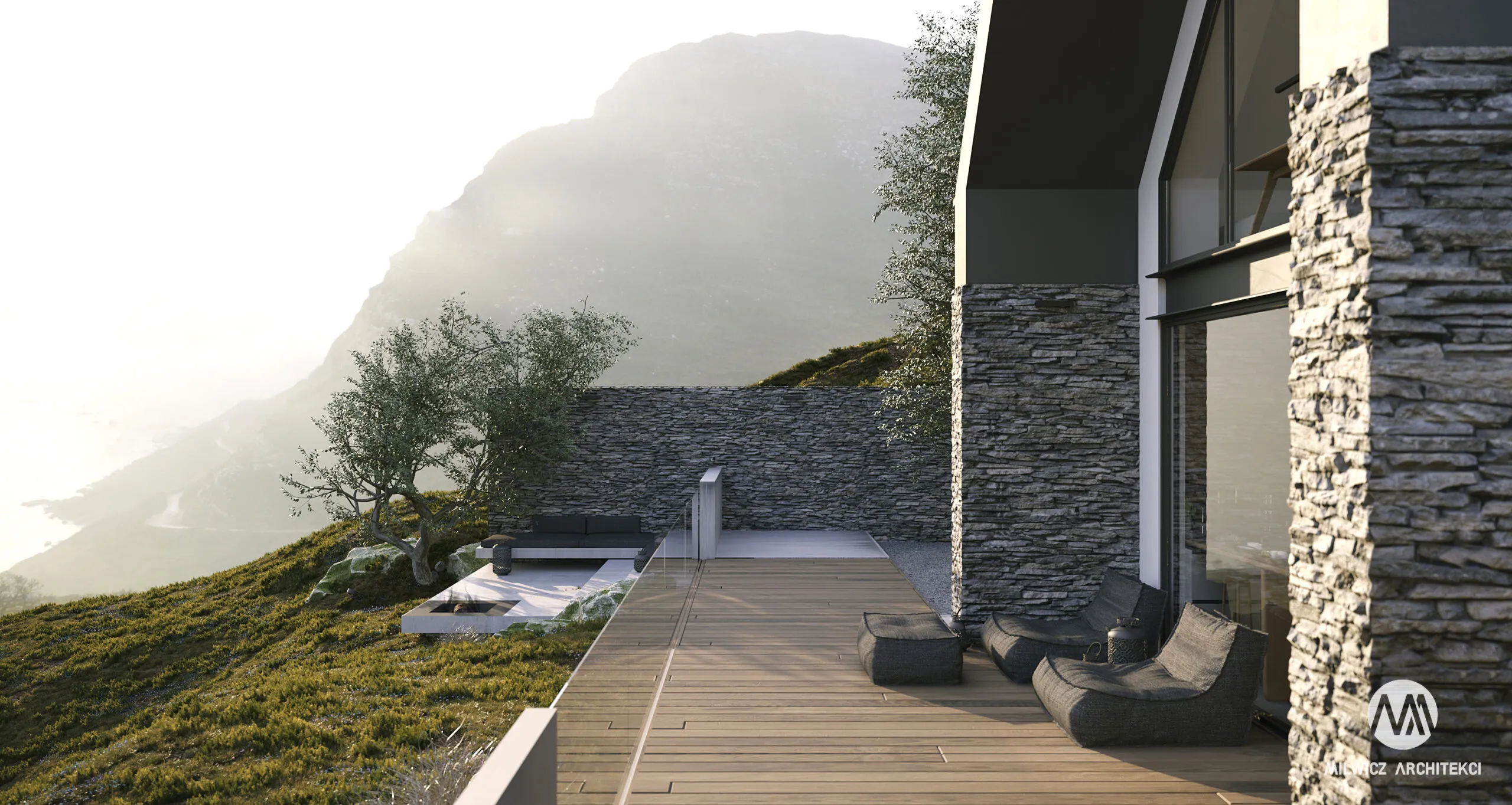 Milwicz architekci - projekt domu D81 - na zewnątrz