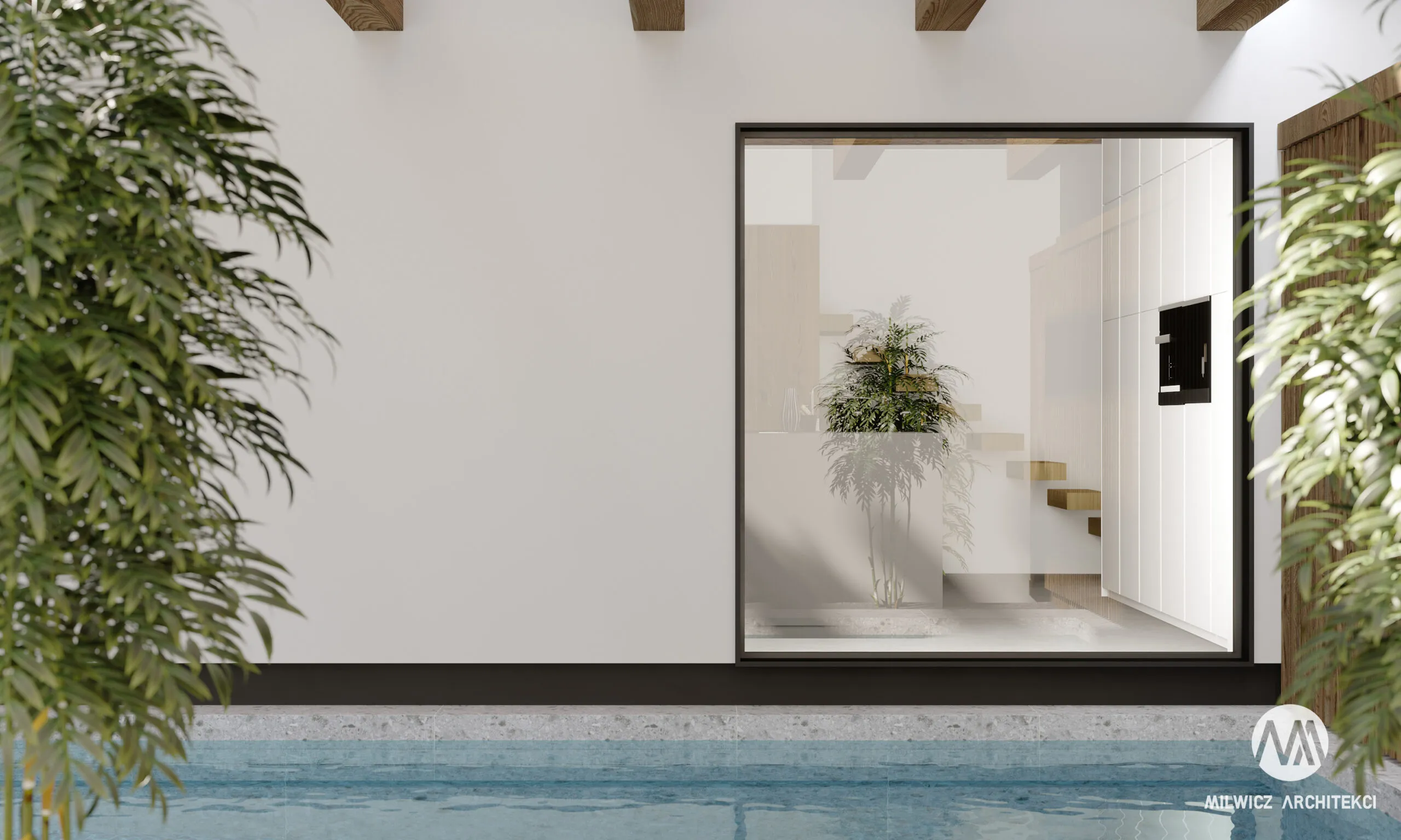Milwicz architekci - projekt domu D89 104 - basen